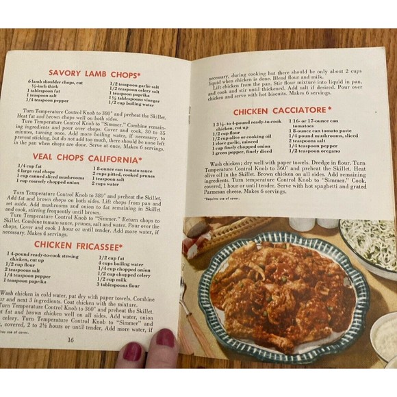 Kenmore Automatic Skillet Recipe Book Vintage 1955 Booklet Manual Paperback - Picture 6 of 9